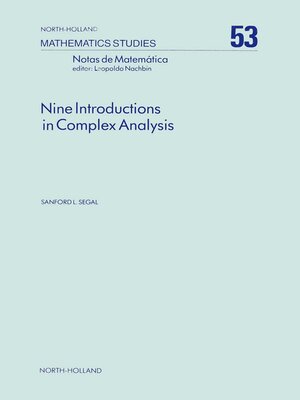 cover image of Nine Introductions in Complex Analysis